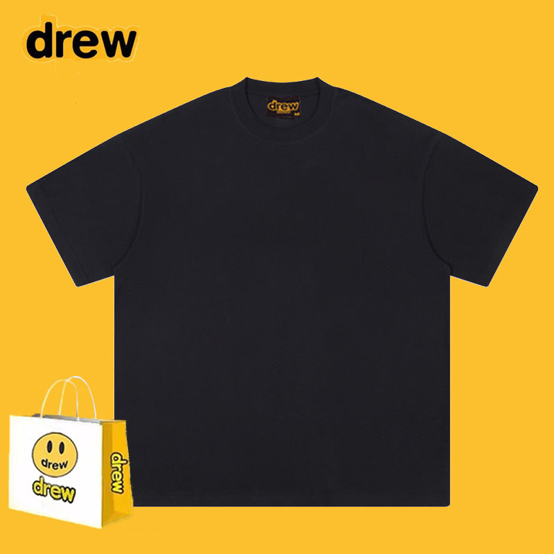 Drew T-shirts Smiley Face Printing Couple High Street